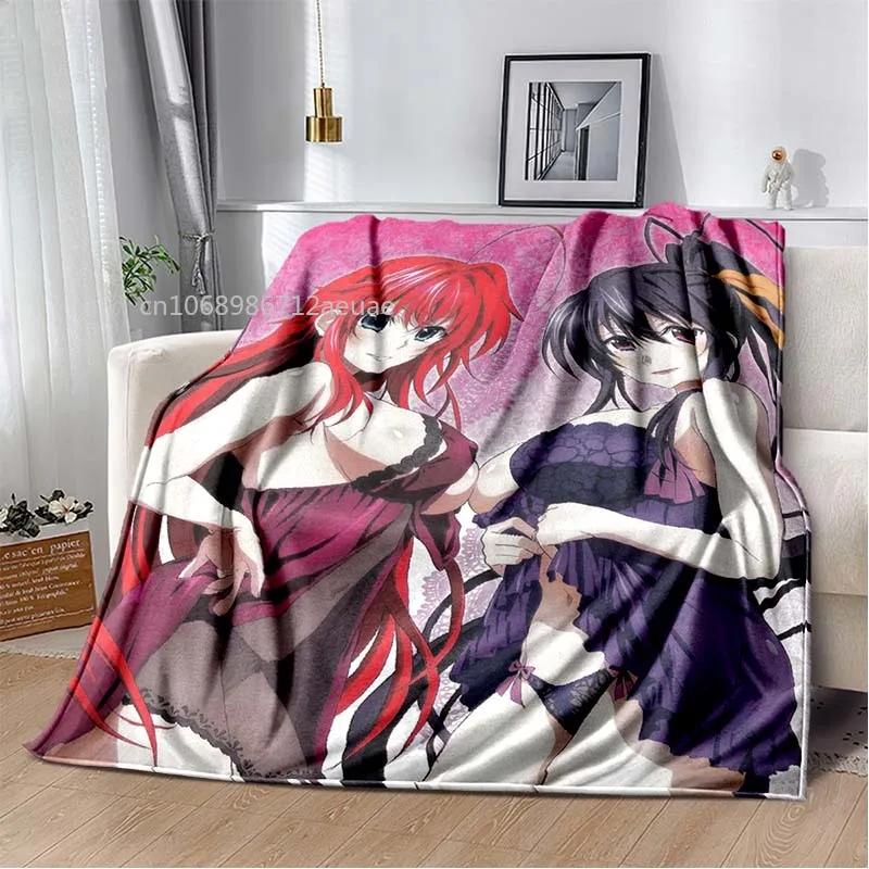 Cartoon Sexy Girl High School DxD Anime 3D Blanket Cover Flannel Blankets for Beds Sofas Warm Bed Sheet Soft Blanket