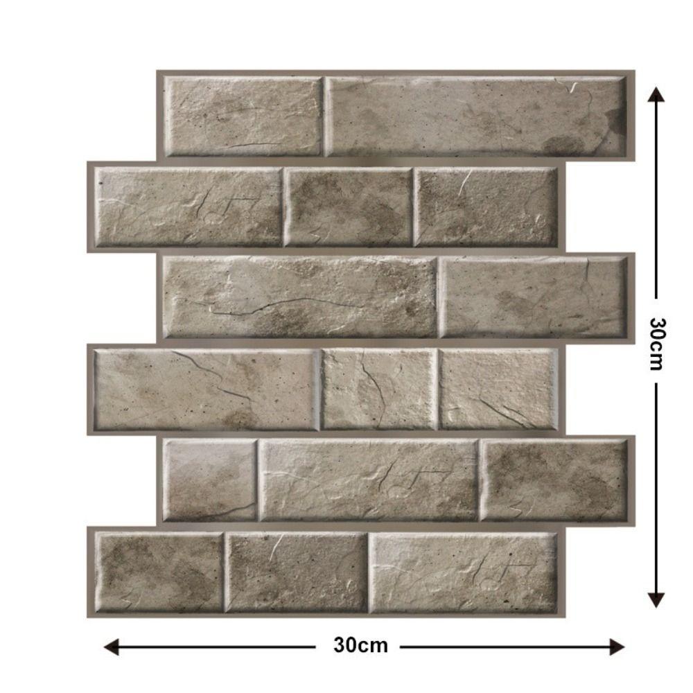 10 Pcs Waterproof Wall Panels Brick Shape Home Decorative 2025 Stickers