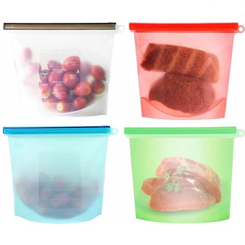 Kitchen Vacuum Sealing Bag for Food Storage - Silicone Fresh-Keeping for Fruits & Vegetables