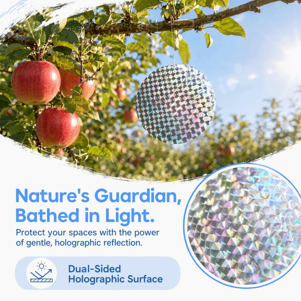 40Pcs Double-Sided Reflective Bird Repellent Tape Reflective Bird Scare Tape Fences Railings