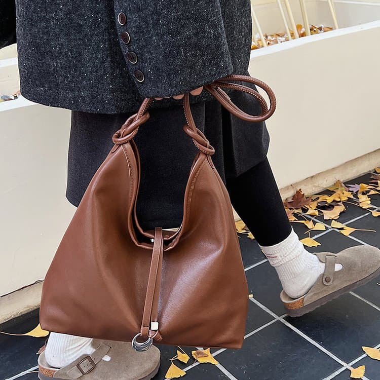 Women's Soft Leather Underarm Bag Handbag