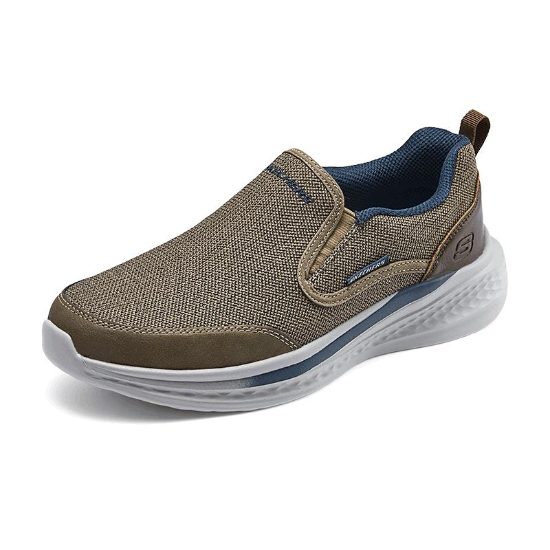 Мужские повседневные кеды-слипоны Skechers из канваса 210808 US 8 серо-коричневый