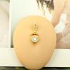 1pc Golden Belly Button Rings Pack Stainless Steel Long Dangling Navel Belly Piercing Jewelry For Women 14G Belly Bar Kit Stud