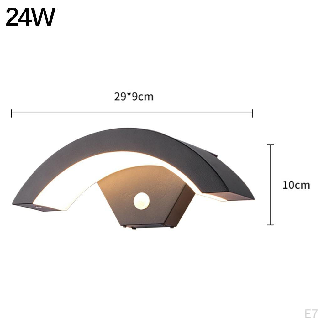 Lamp Outdoor IP65 Waterproof Stylish Curved Garden for Patio and
