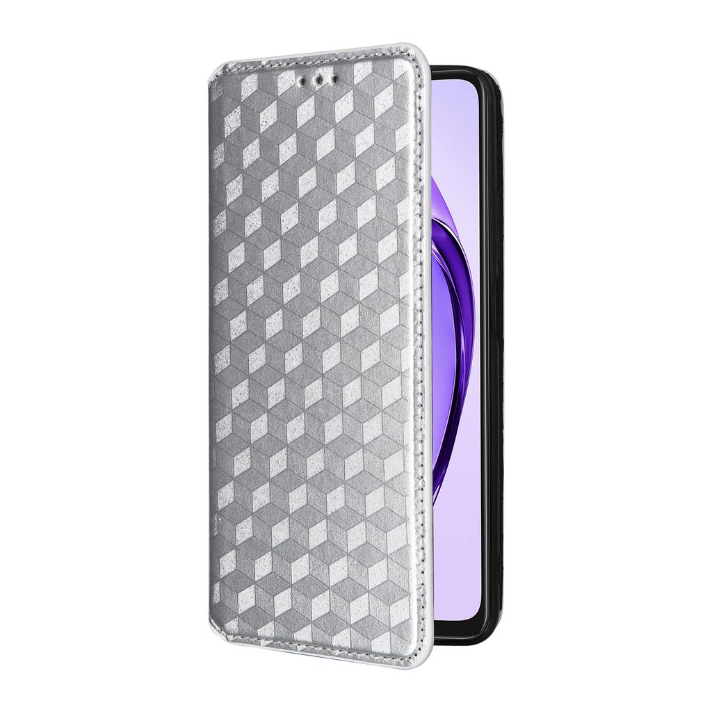 For Oppo A3 4G/A3 5G/A3x 4G/A3x 5G/A40M 4G/A40 4G/A3i 5G/A60 5G Wallet Case Rhombus Imprinted Leather Phone Cover