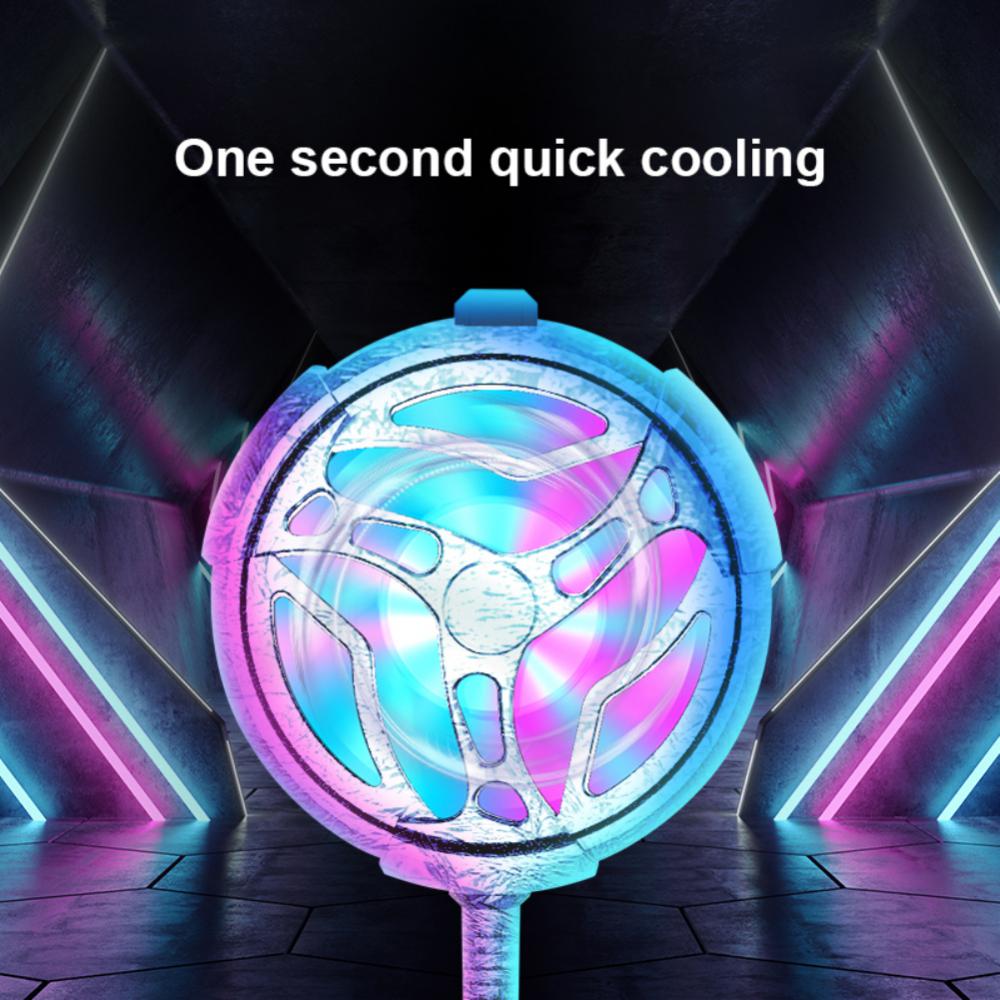 Universal Rgb Mini Phone Cooling Fan Usb Radiator Gaming Cooler Compatible for I Phone S Amsung X Iaomi R Edmi H Uawei Nova
