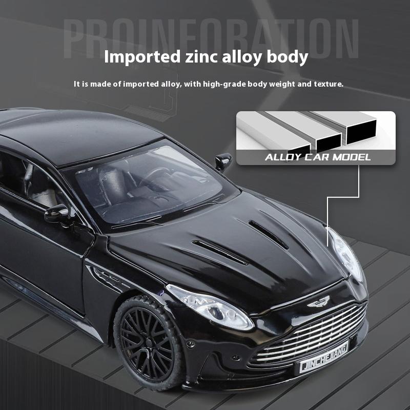 Maßstab 1/32 Aston Martin DB12 GT Sportwagen Legierung Diecast Metall Modellauto Ton und Licht Hobby Sammlerstücke Ornamente Geburtstagsgeschenk Jungen