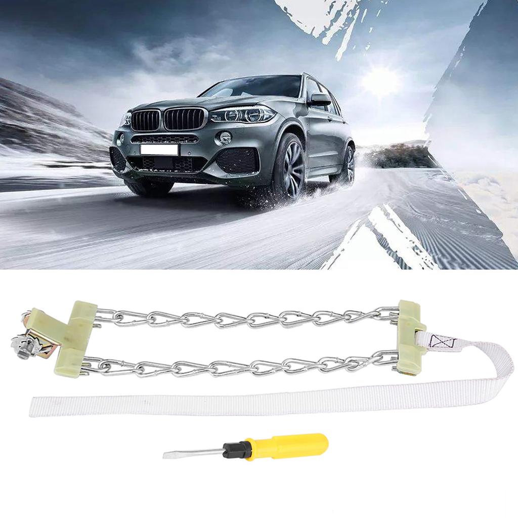 165   195mm Corrente de Aço Antiderrapante para Pneu Neve Lama Carro Segurança Cinto de Pneu para Carro Caminhão SUV