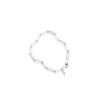 Simple Square Chain Bracelet Silver