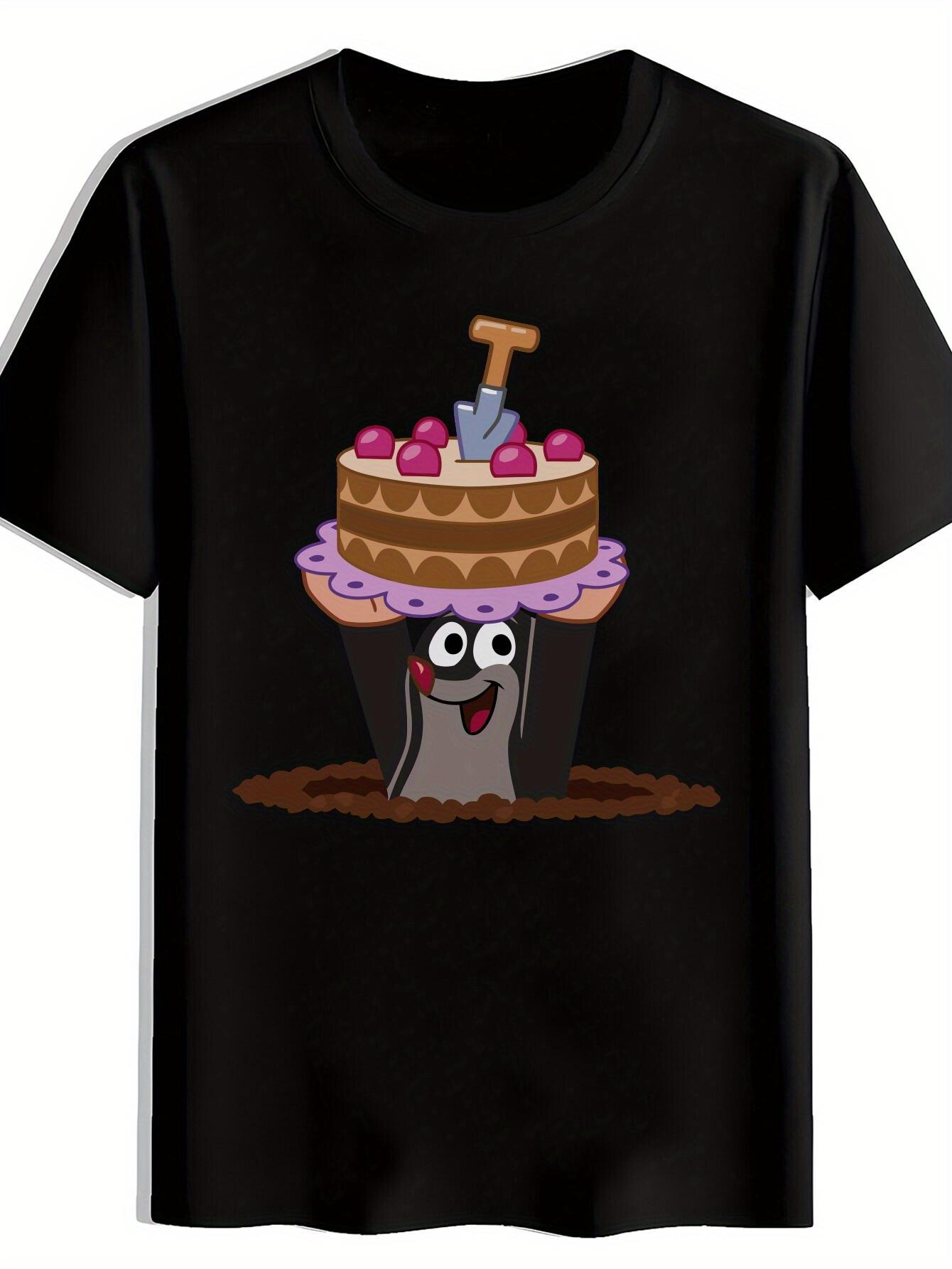 T-shirt A Short-sleeve Featuring a Print of Elements from the Film Adaptation of The Tale of the Mole XXL