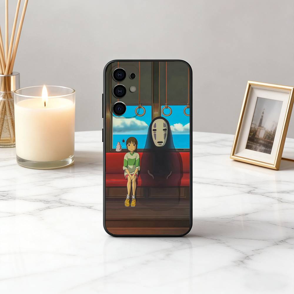 S-Spirited C-Chihiro O-Ogino A-Away-SA Phone Case Black Silicone Soft For Samsung S25,S24,S21,S22,S23,S30,Ultra,S20,Plus,Fe,Lite