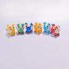Colorful Glass Pig Figurine Handcrafted Miniature Animal Collectible Ornament for Artistic Display in Homes and Offices