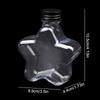 200 ml Niedliche Stern Plastikflasche Klar Milchtee Kaffeeflasche Transparent Trinkflasche Wasserbecher Saftgetränkeflaschen