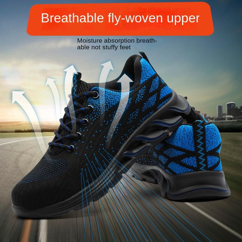 Labor Insurance Shoes Men's Anti-smashing, Anti-piercing, Breathable Work Shoes, Oil-resistant Acid-alkali Non-slip Safety Shoes
