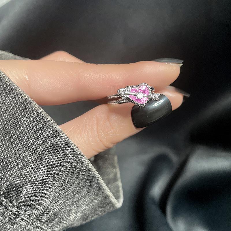 Lindon Classic Copper Alloy Zircon Ring Ladies Jewelry Wedding Promise Party Gift