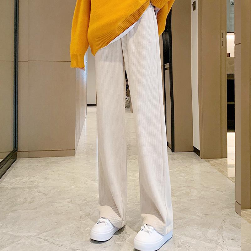 Women's Pure Cotton Plush Harem Sweatpants - Loose Cuffs, Slimming, Autumn/Winter 2024.