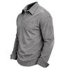 Mens Long Sleeve Corduroy Polo Shirt Casual Autumn Top