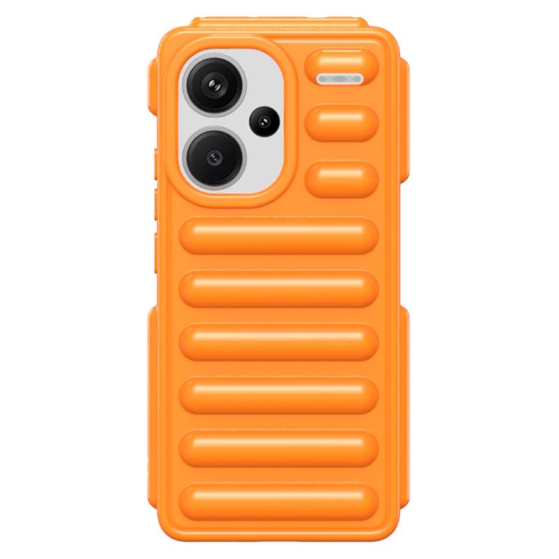 

Capsule Series for Xiaomi Redmi Note 13 Pro+ 5G Case Anti-Drop Ribbed TPU Phone Cover Orange
