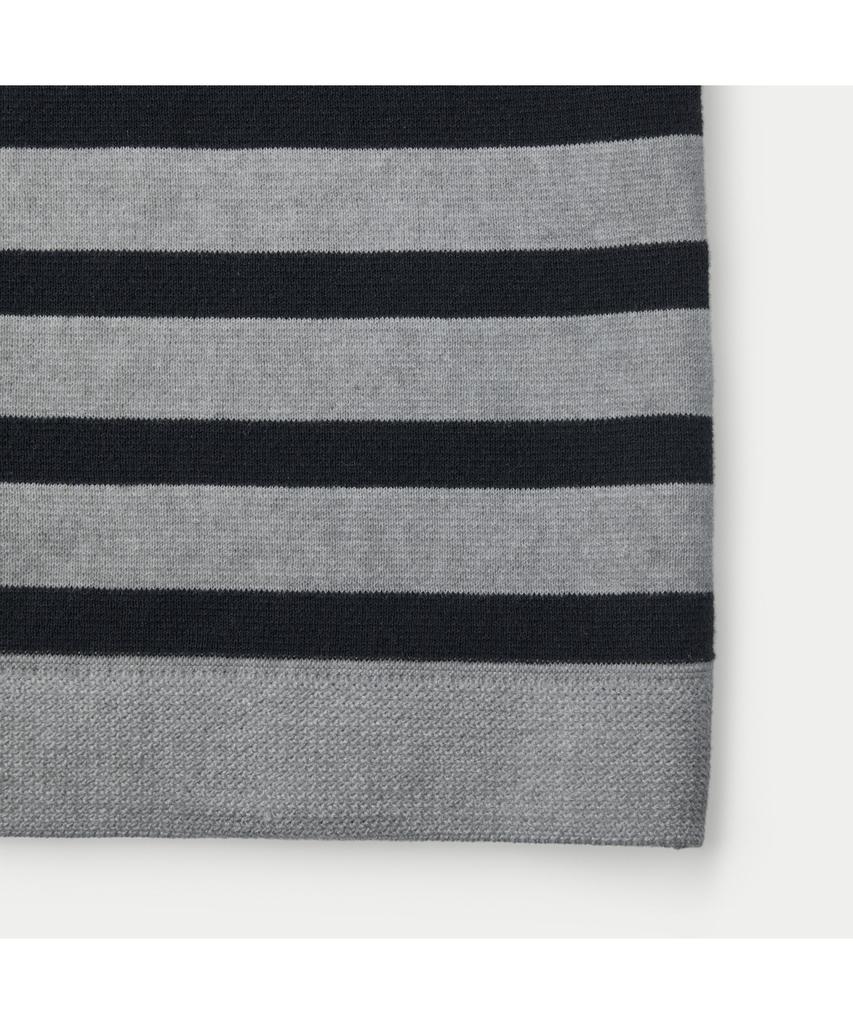 Silijeu Garment Dyed H/S Striped Crew Neck Sweater Sawam26721Chx