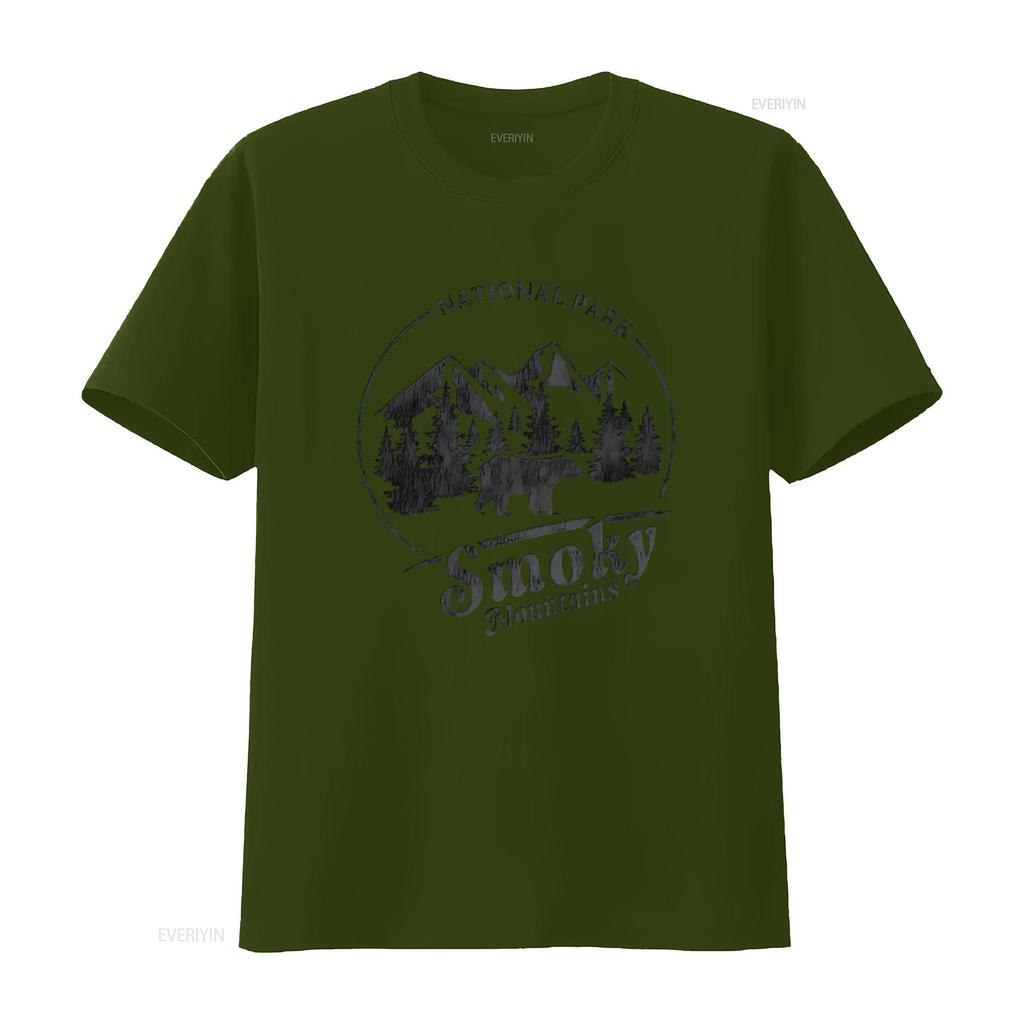 Mens Vintage The Great Smoky Mountains National Park T Shirt White Large vintage Washed graphic streetwear homme Slightly Soft