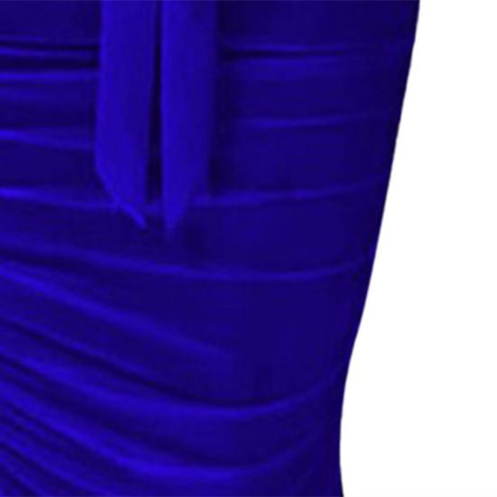 Damenkleid Einfarbig Schulterfrei V-Ausschnitt Slim Fit Etuikleid für Abschlussball