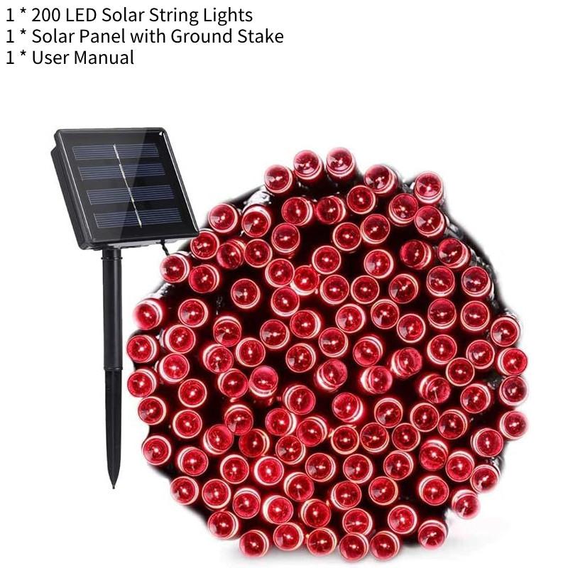 Multi-color Led Solar String Lights Ideal For Outdoor Waterproof Holiday Decoration