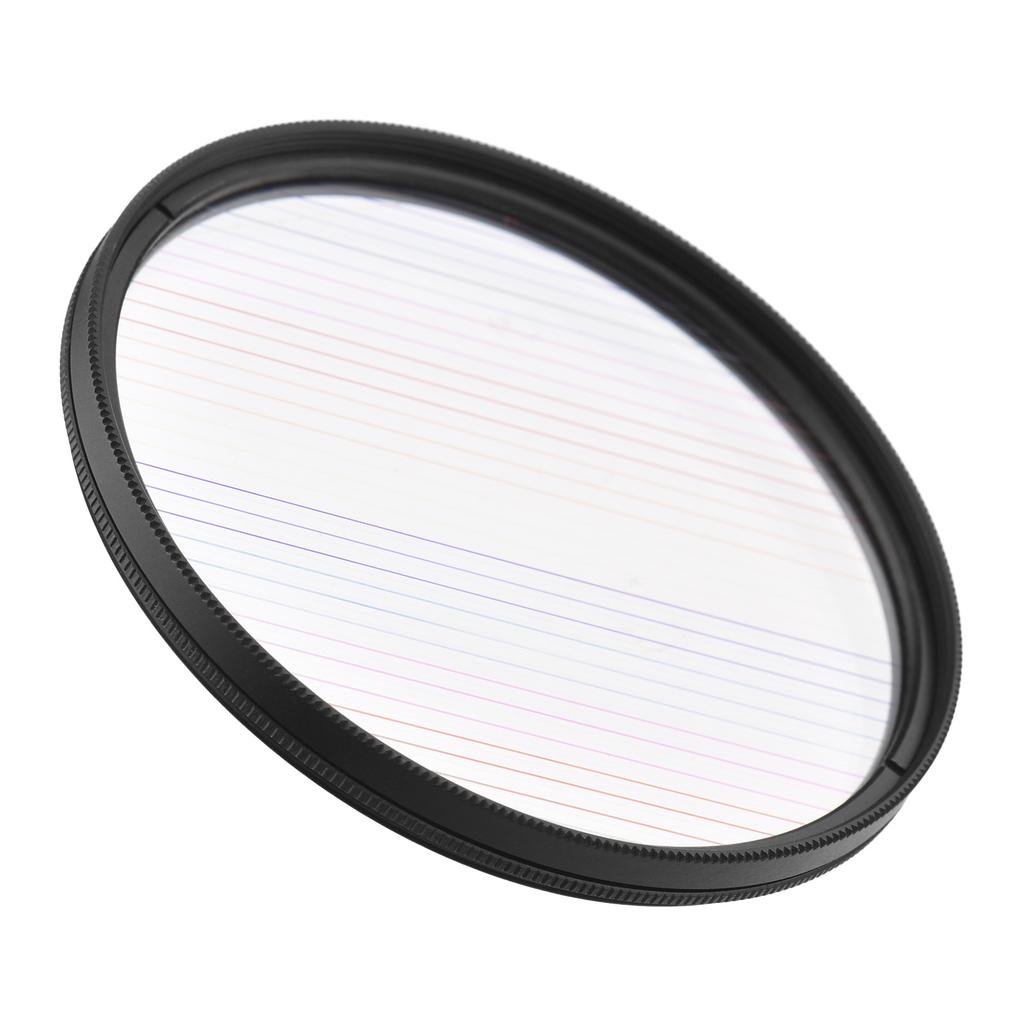 77mm Rainbow Streak Lens Filter Special Effects Anamorphic Optical Glass Filter for DSLR Cameras
