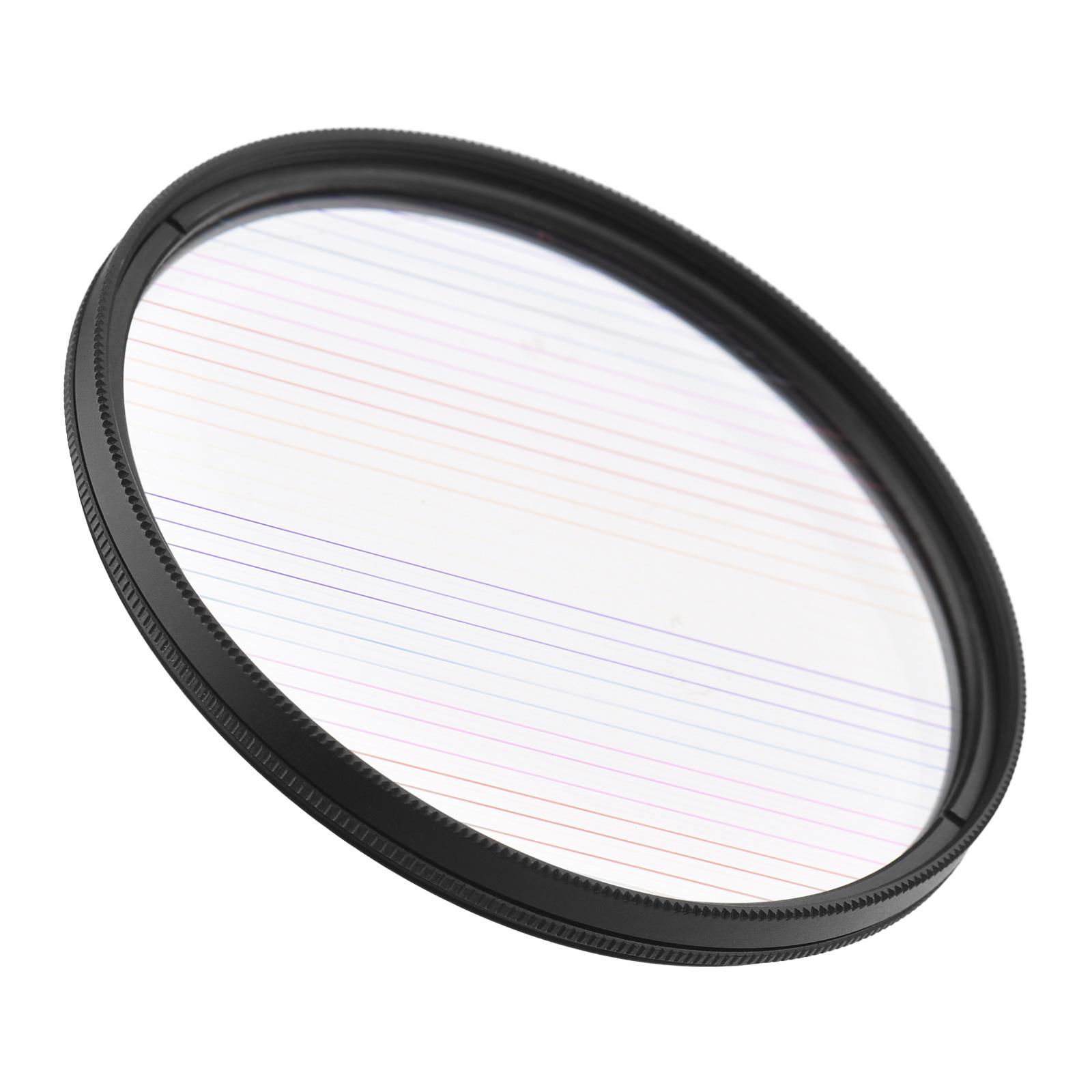 

77mm Rainbow Streak Lens Filter Special Effects Anamorphic Optical Glass Filter for DSLR Cameras