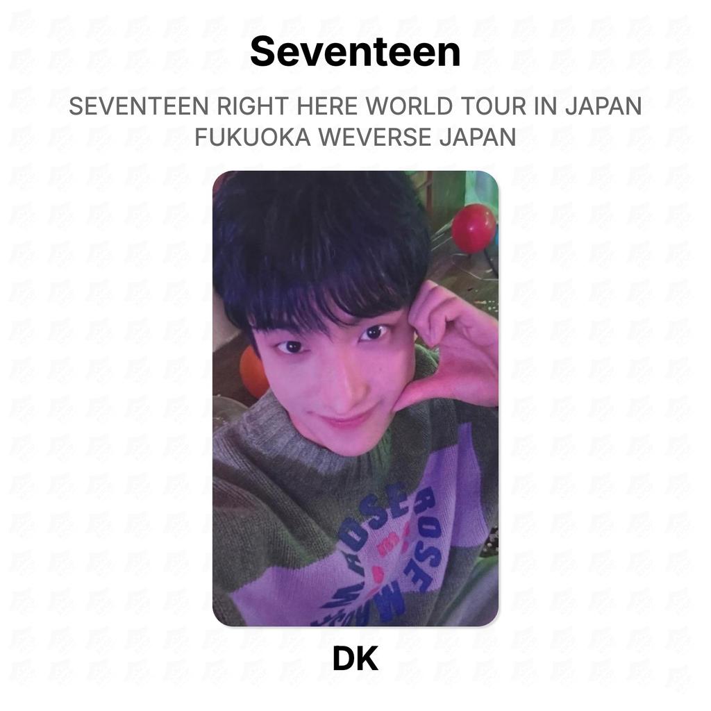 Seventeen PRÁVĚ TADY SVĚTOVÉ TURNEÉ V JAPONSKU FUKUOKA WEVERSE JAPAN Oficiální fotokarta