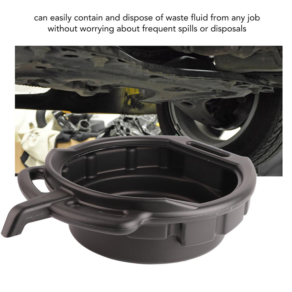 7.5L Car Oil Change Pan Portable Oil Drain Pan Anti Freeze Oil Dish Universal Car Repair Tool