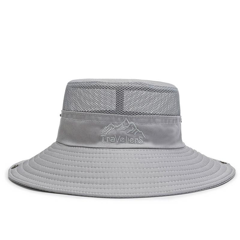 Hat men's spring and summer sun hat outdoor sun protection breathable hat men's cycling hat bucket hat fishing mountaineering sun hat