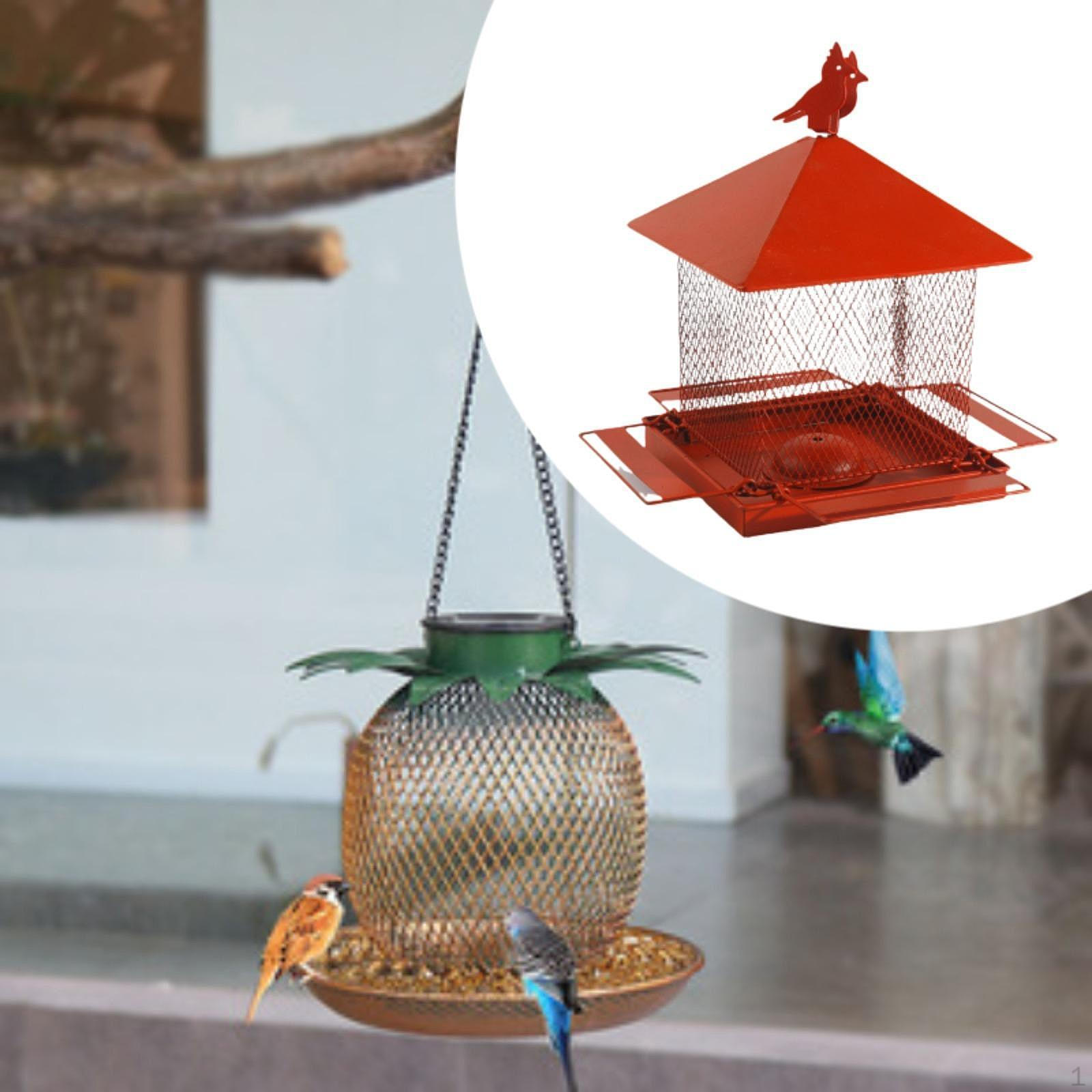

Садовая кормушка для птиц, вьюрки, подвесной декор, поднос для корма для птиц, станция кормления для красный