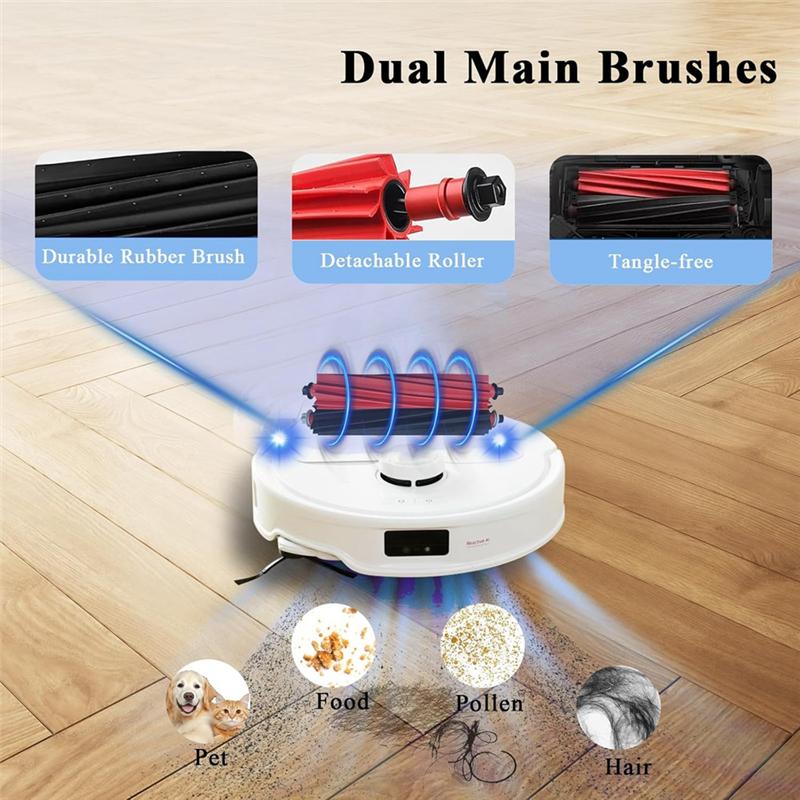 Promotion!Replacement Parts For Roborock Qrevo Master/Qrevo Slim Robot Vacuum Cleaner Main Side Brushes HEPA Filters Mop Pads Du