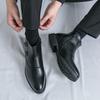 Men’s High Boots Dress Formal Retro Brown Ankle Boots Black Tuxedo Wedding Shoes Plus Size