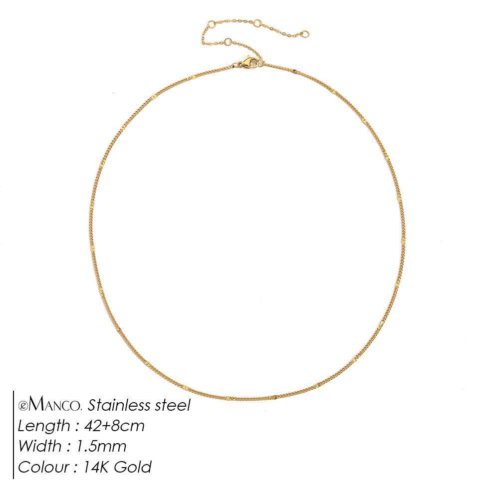 eManco Women's Titanium Steel Sunflower Necklace with 14K Gold-Plated Chain