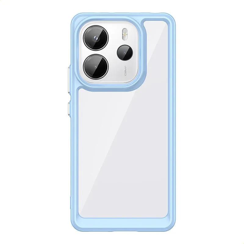 

Phone Case For Xiaomi Redmi Note 14 4g , Clear Transparent Phone Case Cover For Xiaomi Redmi Note 14 4g світло-синій колір