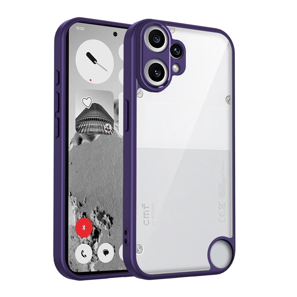 KEYSION Transparente Hülle für Nothing CMF Phone 2 Pro 1 Weiches Silikon + PC Klare Stoßfeste Handy-Rückabdeckung für CMF Phone 1 2 Pro