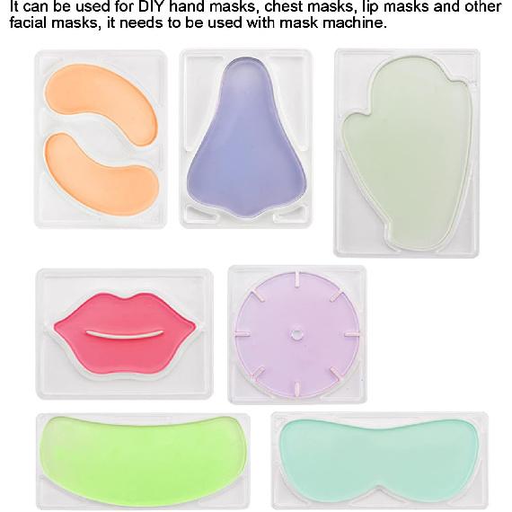 

Sonew DIY Mask Set, Reusable Mask Patch, Eye Mask/Neck Mask/Nose Mask/Lip Mask/Chest Mask/Hand Mask DIY Patch Tray Plates