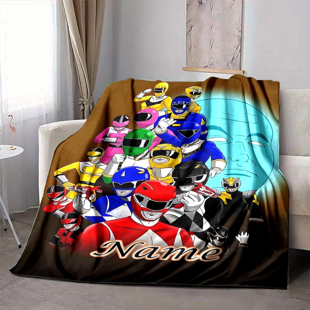 Custom 1pc Power Rangers Adventure Blanket, Soft And Comfortable Blanket, Casual Warm, Camping Travel Blanket, Birthday Gift Q912157