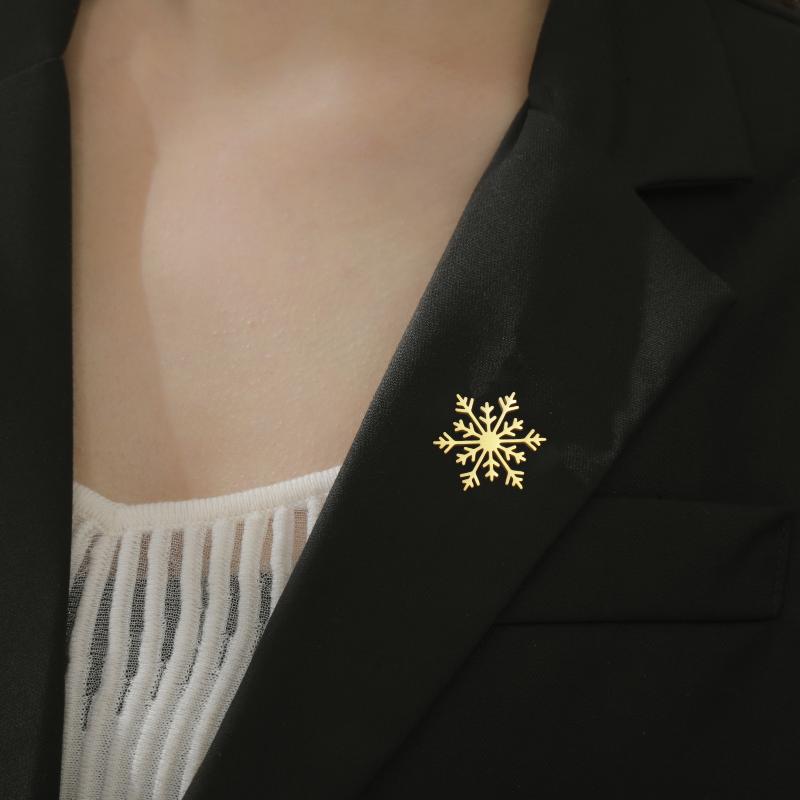 Crown Bee Butterfly Snowflake Lapel Pins Women'S Brooch Gold Color Suit Collar Badges On Backpack Stainless Steel Jewelry
