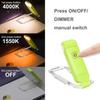 LED Mini USB Rechargeable Foldable Book Light - Portable, Eye-Protection Clip Lamp for Reading
