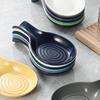 Spoon Rest Large Ceramic Spoon Holder Heat-Resistant Cooking Spoon Rest Coffee Spoon Holder Dishwasher Safe Ceramic Spoon Rest