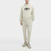 FILA Letter And Number Print Casual Hooded Knit Sweatshirt Men sweatshirt Light-Khaki Flower-Gray F11M415205F-LK