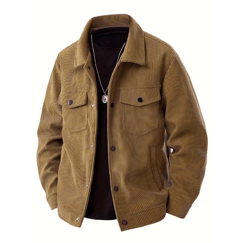 2026 Autumn and Winter New Casual Sports Trendy Pocket Jacket Lapel Long Sleeves M