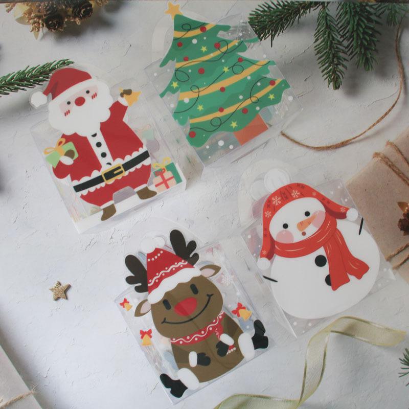 WTEMPO Hand-held Clear Christmas/Christmas Eve Gift Boxes Gifts Holding & Displaying Boxes Christmas Party Decor Favor Treat Boxes