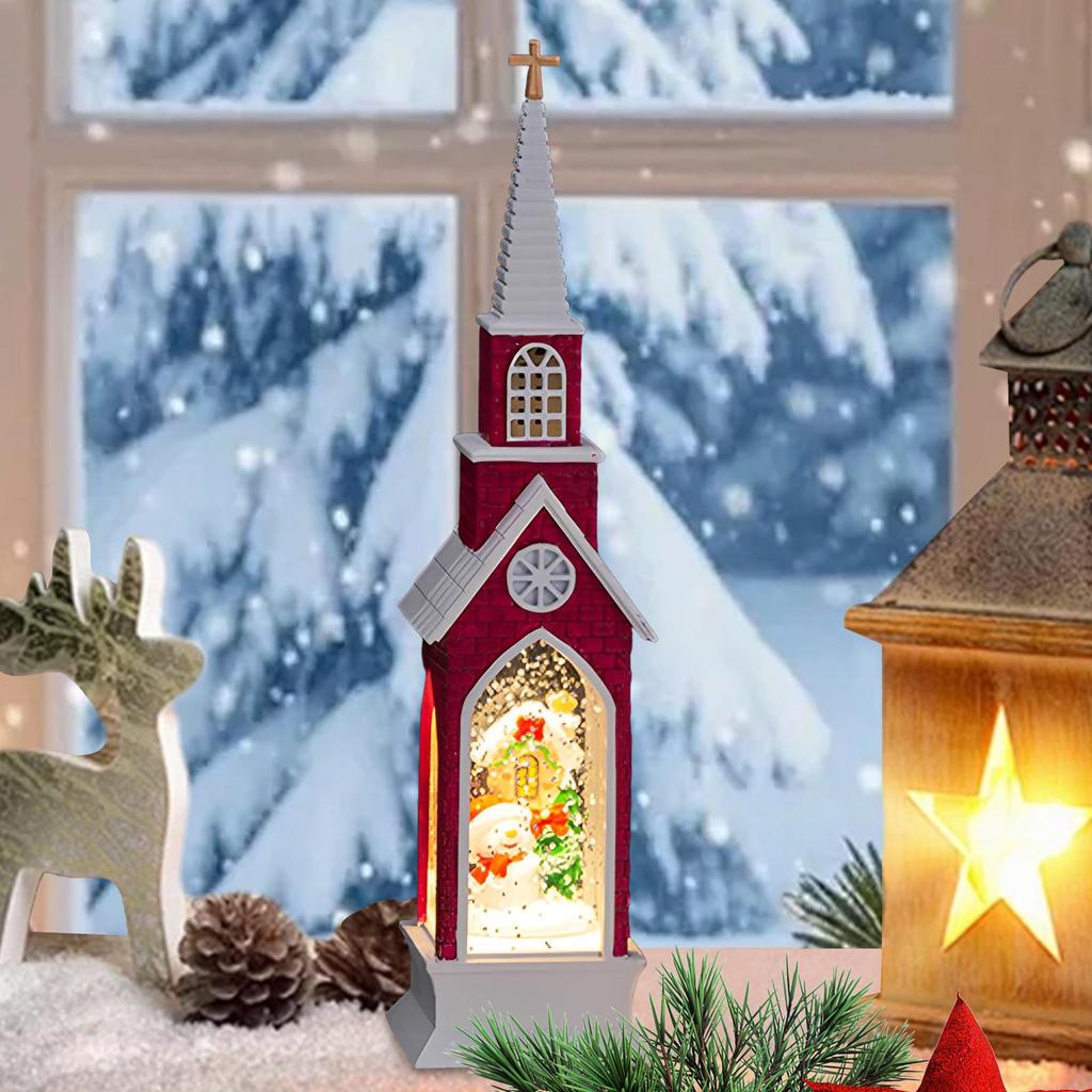 Christmas Lamp LED Desktop House Design Lantern Santa Snowman Tree Christmas Table Lamp for Adults Teens Families Home Table