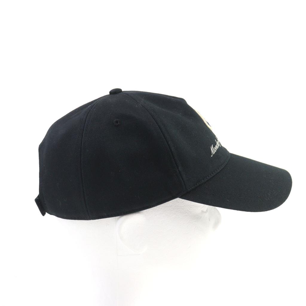 Pristine MONCLER cap BASEBALL Adjuster Black series cotton J10913B00002 0U162 Used