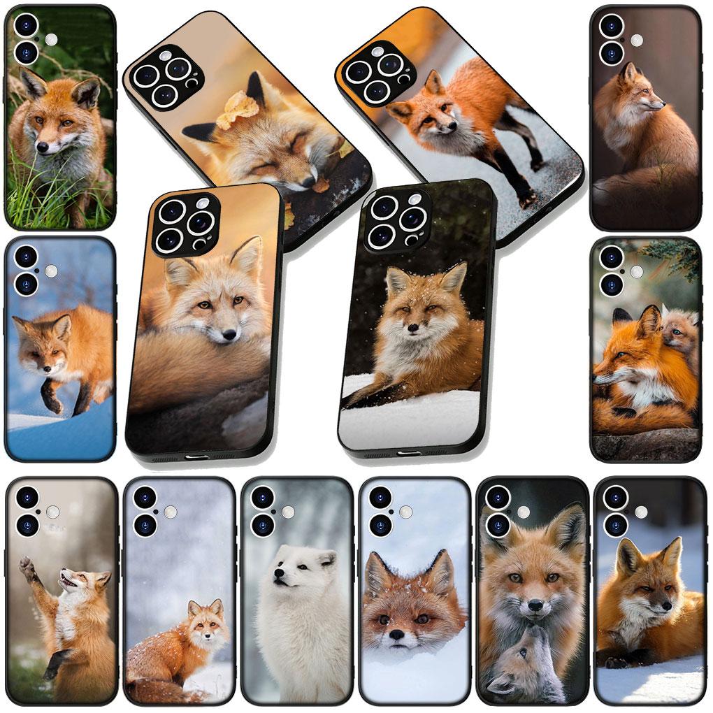 Soft Cover for Samsung Galaxy S25 S24 S23 FE Plus Ultra S7 Edge A16 A15 5G s25+ Coque Phone Case Fox Wild