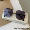 Fashion UV400 Protection Hexagon Sunglasses Metal Frame Polygon Shades Sun Glasses for Women & Men