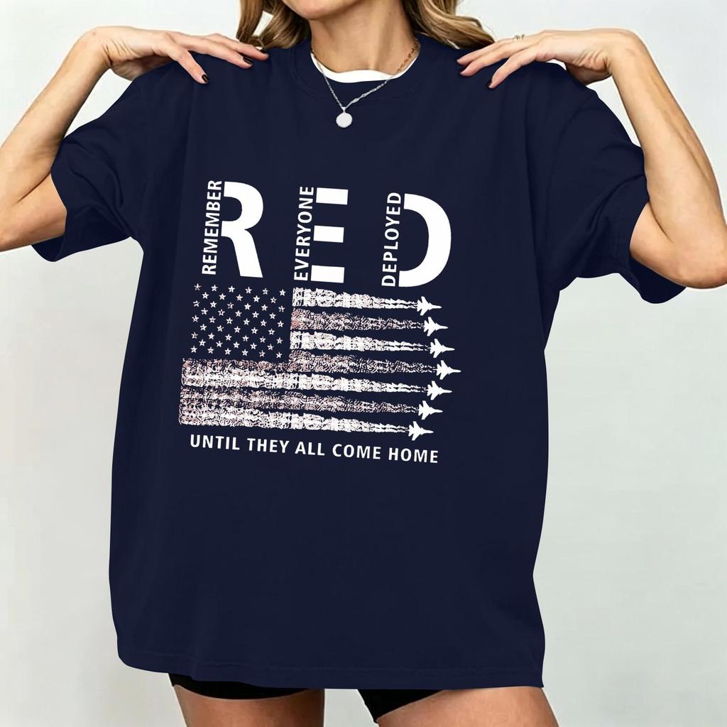 Women's Casual Short Sleeve T-Shirt Loose Fit Crew Neck Graphic Print Top Lightweight Comfortable Summer Shirt